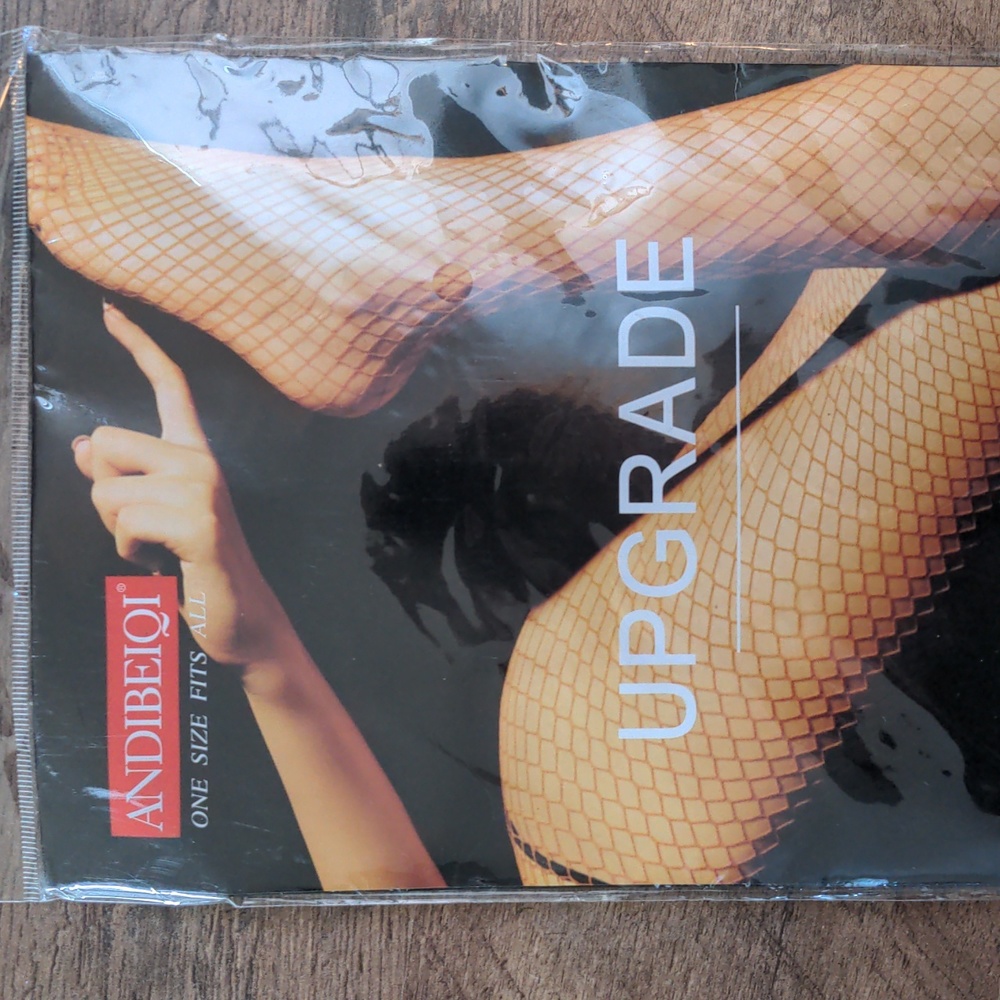 Two pairs White Fishnet Tights One Size